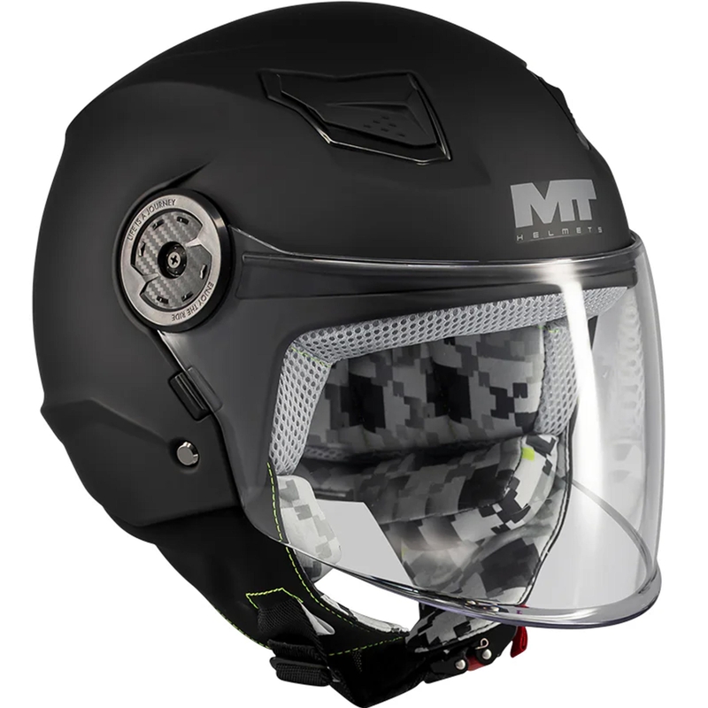 Kask motocyklowy otwarty dziecięcy MT Lite Pure A1 matowy czarny