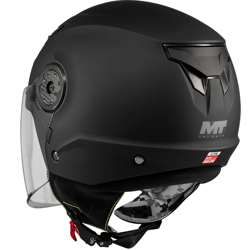 Kask motocyklowy otwarty dziecięcy MT Lite Pure A1 matowy czarny