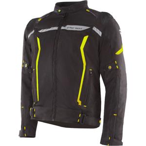 Kurtka motocyklowa Street Racer Flex EVO czarno-fluo-żółta