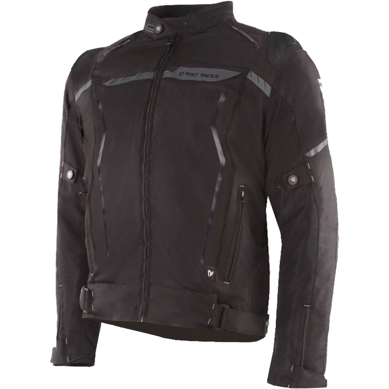Kurtka motocyklowa Street Racer Flex EVO w kolorze czarnym