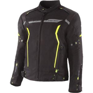 Kurtka motocyklowa Street Racer Flex w kolorze czarno-fluo żółtym