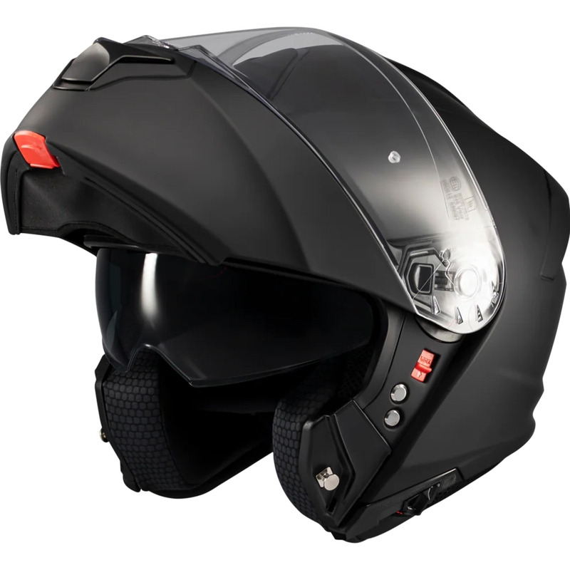 Kask motocyklowy typu flip-up MT Genesis SV Pure A1 matowy czarny