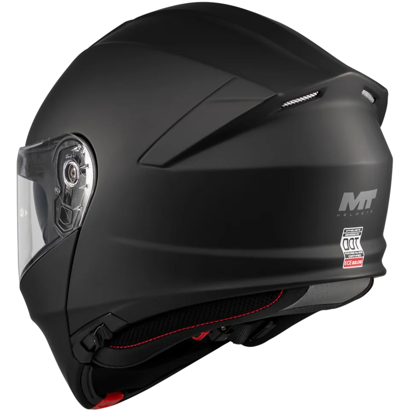 Kask motocyklowy typu flip-up MT Genesis SV Pure A1 matowy czarny