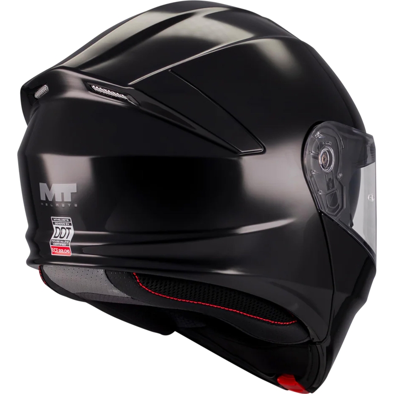 Kask motocyklowy typu flip-up MT Genesis SV Pure A1 czarny