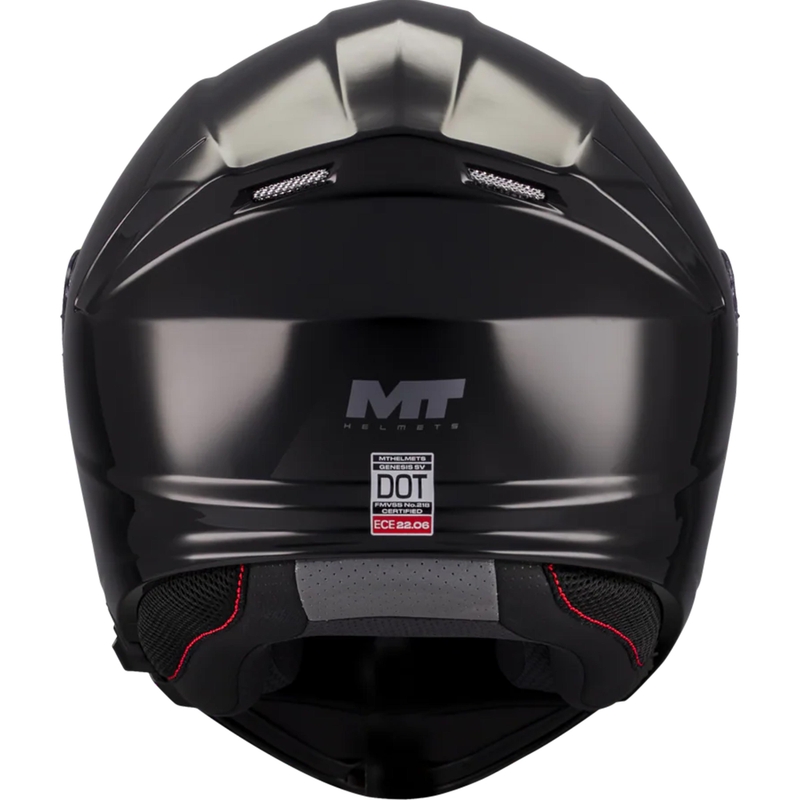 Kask motocyklowy typu flip-up MT Genesis SV Pure A1 czarny