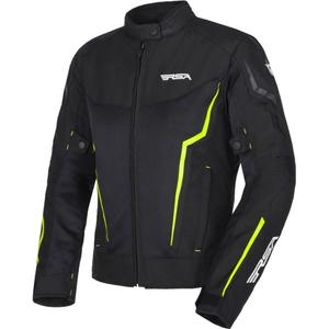 Damska kurtka motocyklowa RSA Bolt Black-White-Fluo Yellow