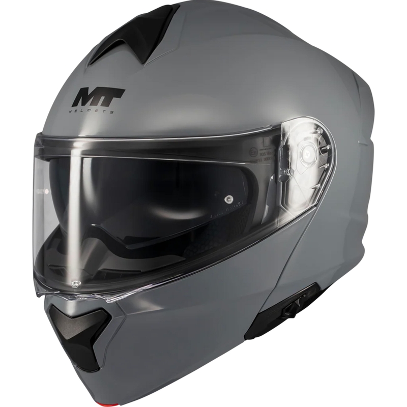 Kask motocyklowy typu flip-up MT Genesis SV Pure A12 szary