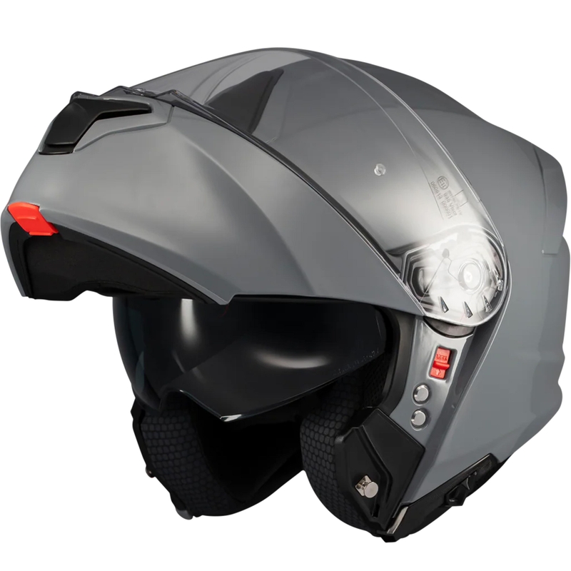 Kask motocyklowy typu flip-up MT Genesis SV Pure A12 szary
