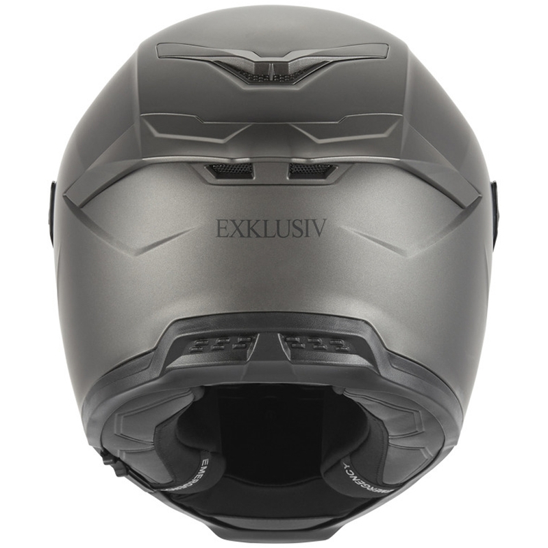 Kask motocyklowy integralny NOX Exclusive Goliath, matowy tytan