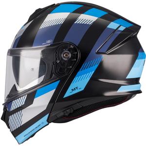 Kask motocyklowy typu flip-up MT Genesis SV Stroke B7 czarno-niebieski