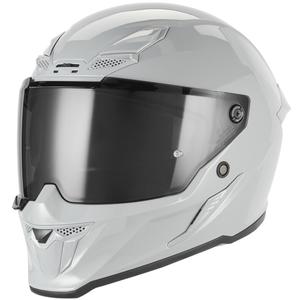 Kask motocyklowy integralny NOX Exclusive Goliath szaro-biały