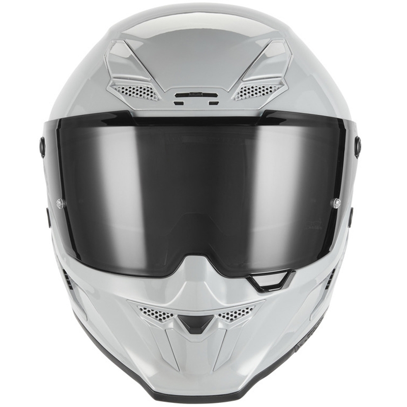 Kask motocyklowy integralny NOX Exclusive Goliath szaro-biały