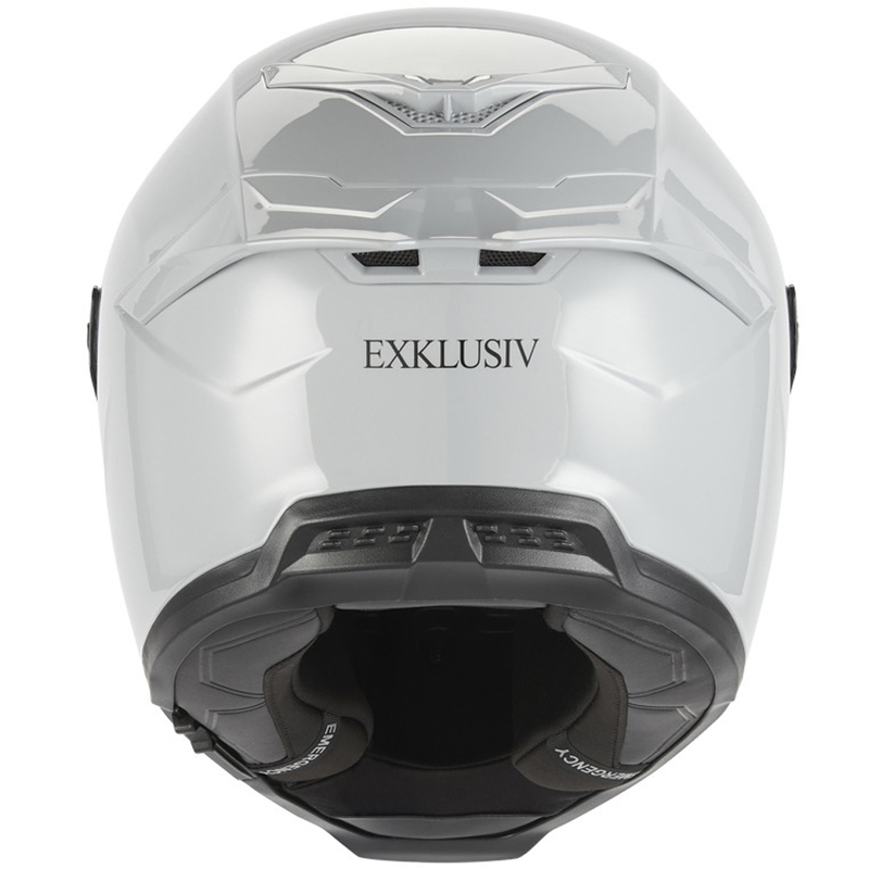 Kask motocyklowy integralny NOX Exclusive Goliath szaro-biały