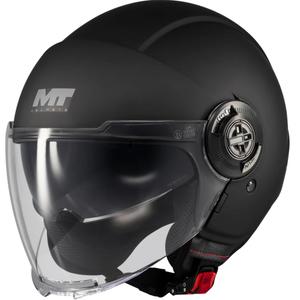 Kask motocyklowy otwarty MT Viale SV S Pure A1 matowy czarny