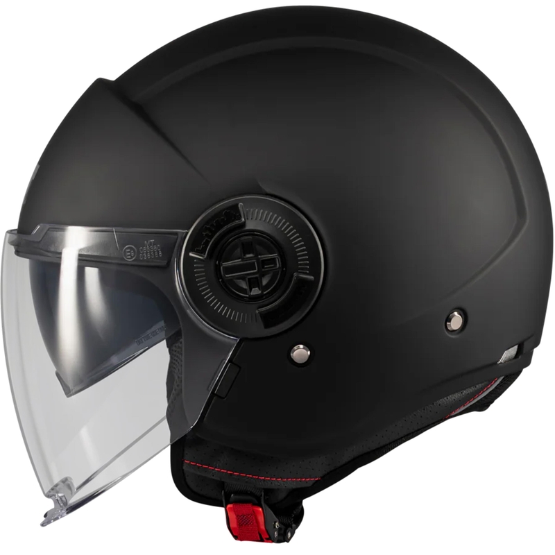 Kask motocyklowy otwarty MT Viale SV S Pure A1 matowy czarny