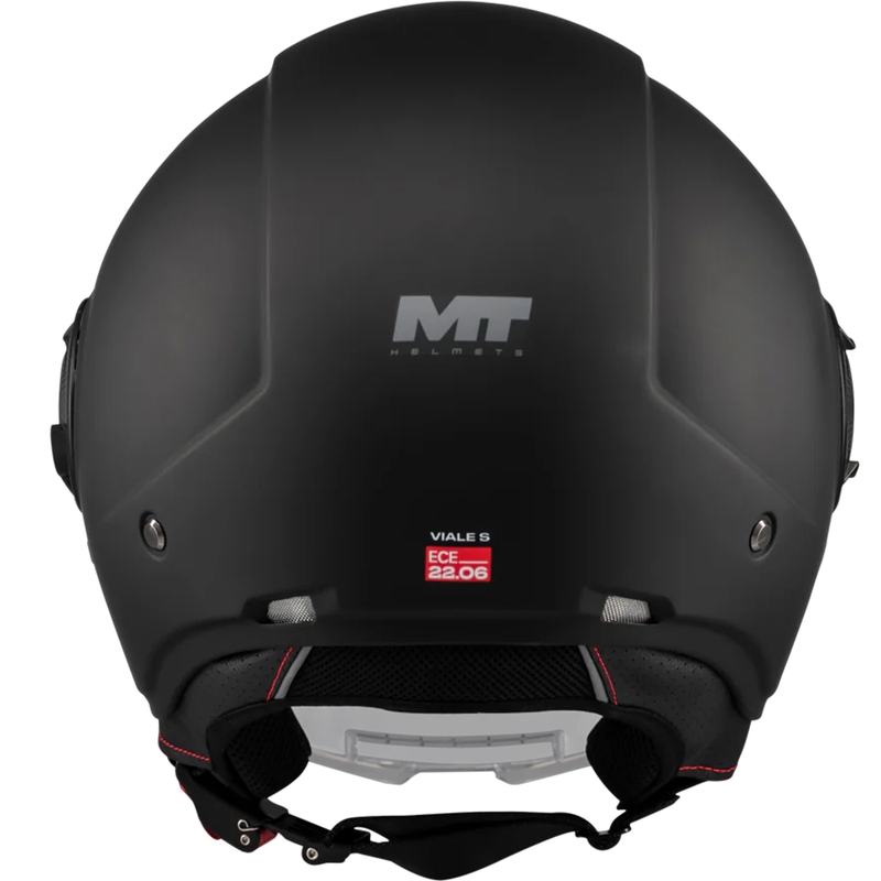 Kask motocyklowy otwarty MT Viale SV S Pure A1 matowy czarny