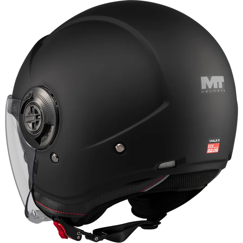 Kask motocyklowy otwarty MT Viale SV S Pure A1 matowy czarny