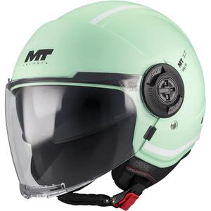 Kask motocyklowy otwarty MT Viale SV S Tasty C6 matowy pastelowy zielony