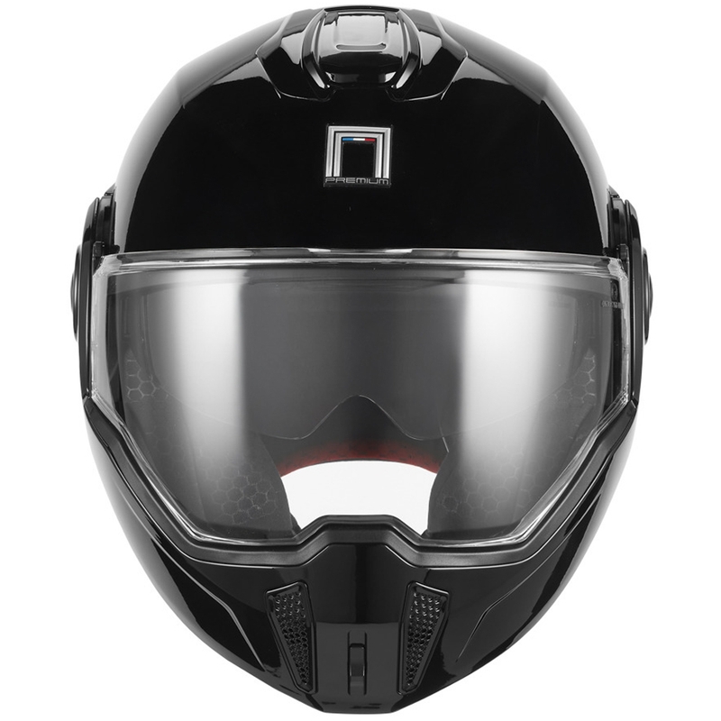 Kask motocyklowy typu flip-up NOX PREMIUM Spinner czarny