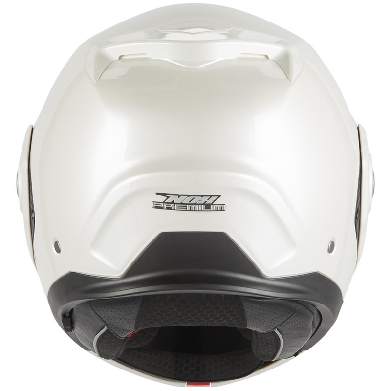 Kask motocyklowy z klapką NOX PREMIUM Spinner biały
