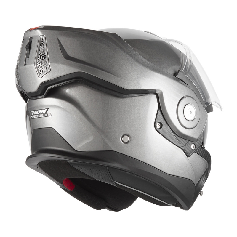 Kask motocyklowy typu flip-up NOX PREMIUM Spinner, matowy tytan