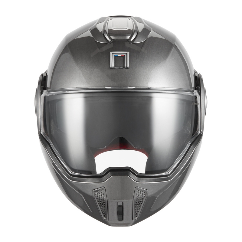 Kask motocyklowy typu flip-up NOX PREMIUM Spinner, matowy tytan