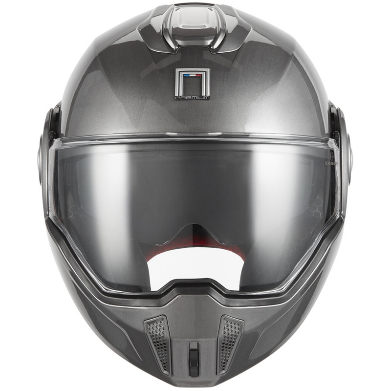 Kask motocyklowy typu flip-up NOX PREMIUM Spinner, matowy tytan