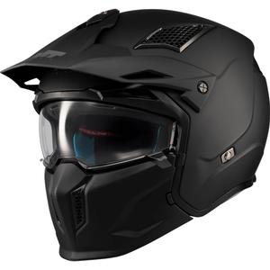 Kask motocyklowy modułowy MT Streetfighter SV S Pure A1 matowy czarny