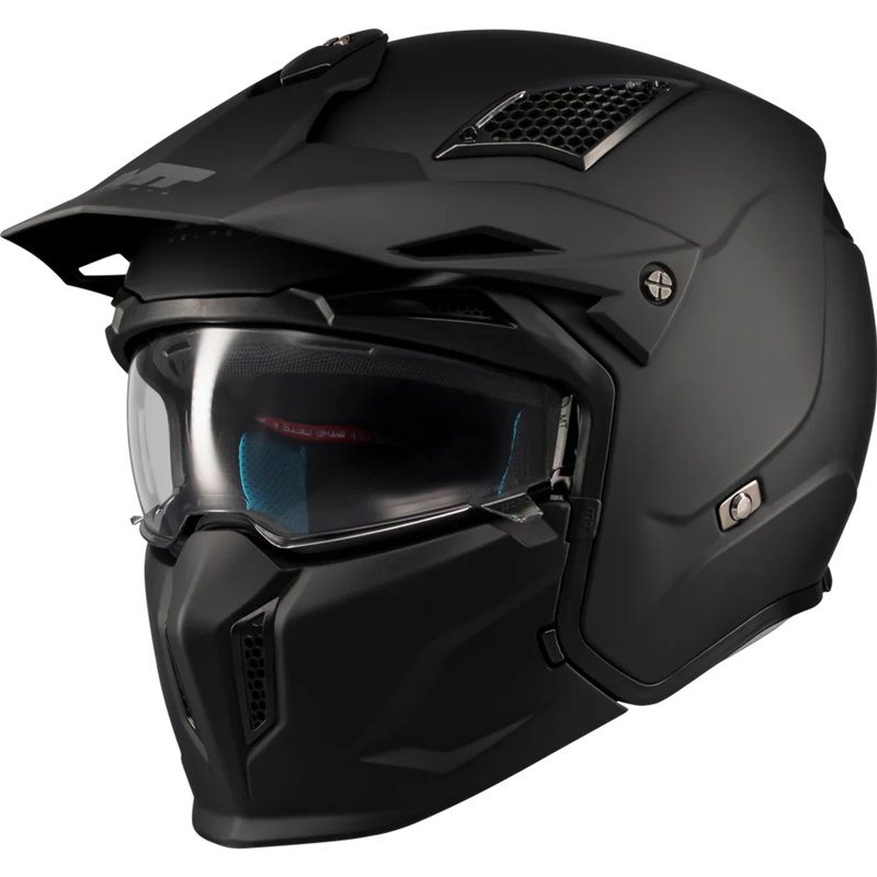 Kask motocyklowy modułowy MT Streetfighter SV S Pure A1 matowy czarny