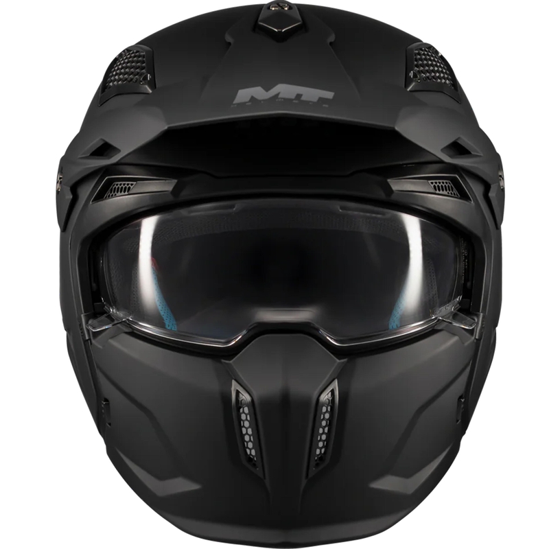 Kask motocyklowy modułowy MT Streetfighter SV S Pure A1 matowy czarny