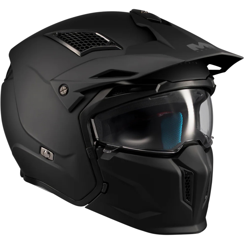 Kask motocyklowy modułowy MT Streetfighter SV S Pure A1 matowy czarny