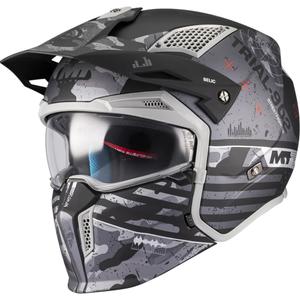 Kask motocyklowy modułowy MT Streetfighter SV S Belic B2 matowy czarno-szary