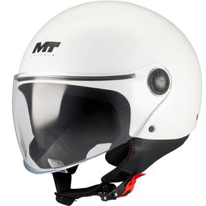 Kask motocyklowy otwarty MT Street S Pure A0 biały