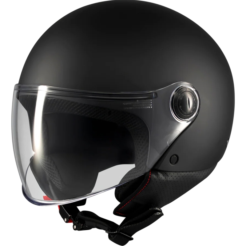 Kask motocyklowy otwarty MT Street S Pure A1 matowy czarny