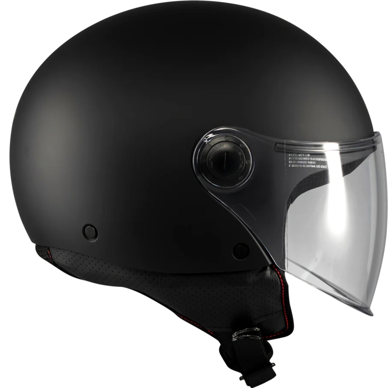 Kask motocyklowy otwarty MT Street S Pure A1 matowy czarny