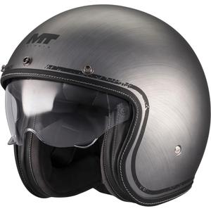 Kask motocyklowy otwarty MT Lemans 2 SV S Brushed A2 matowy szary