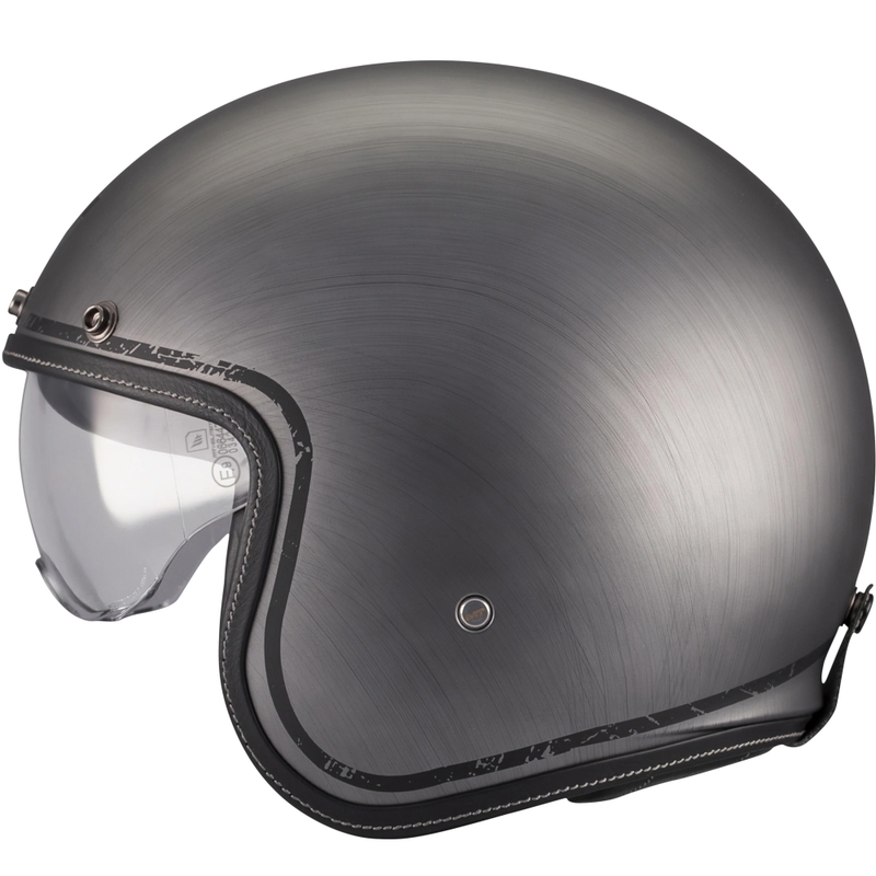 Kask motocyklowy otwarty MT Lemans 2 SV S Brushed A2 matowy szary