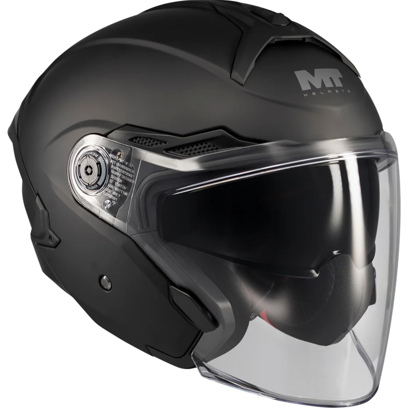 Kask motocyklowy otwarty MT Cosmo SV Pure A1 matowy czarny