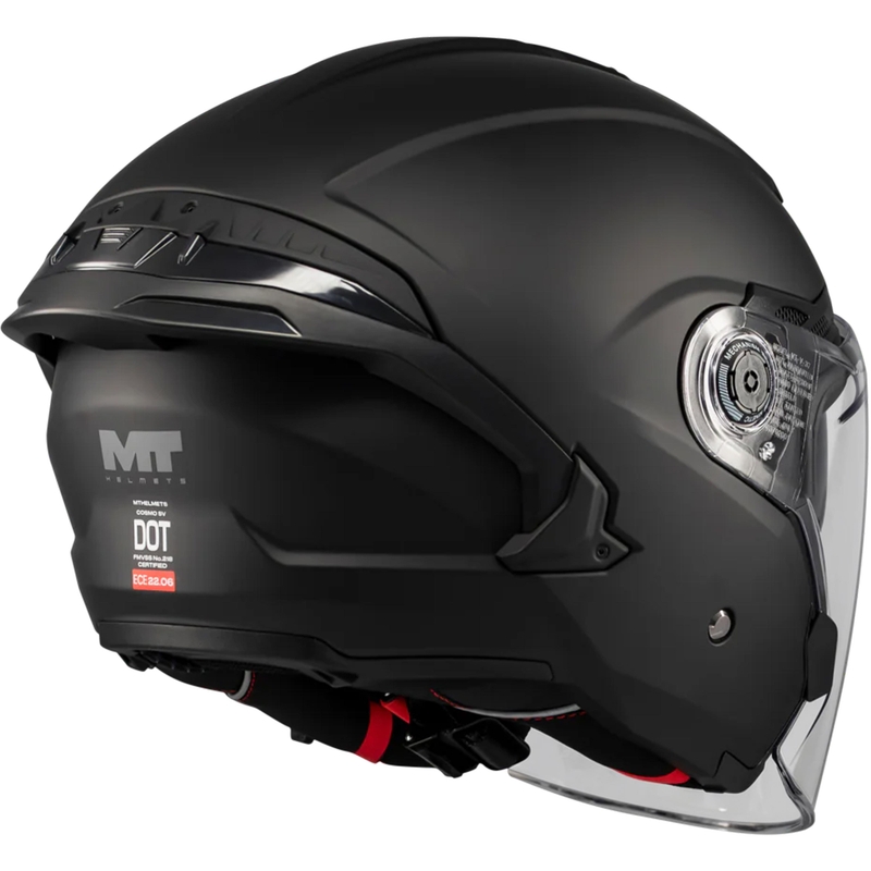Kask motocyklowy otwarty MT Cosmo SV Pure A1 matowy czarny