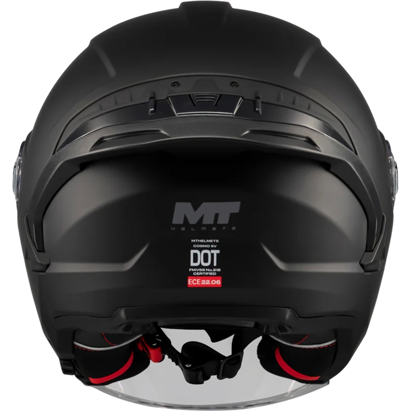 Kask motocyklowy otwarty MT Cosmo SV Pure A1 matowy czarny
