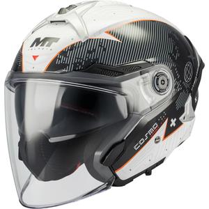 Kask motocyklowy otwarty MT Cosmo SV Layout A1 czarno-szary