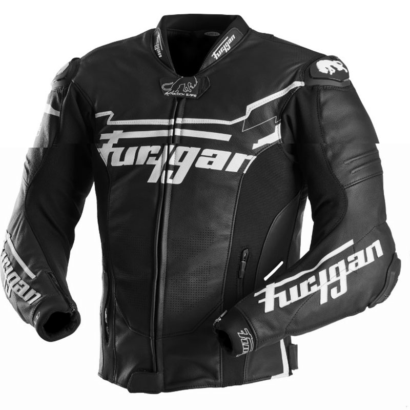 Kurtka motocyklowa skórzana Furygan Sirius czarno-biała