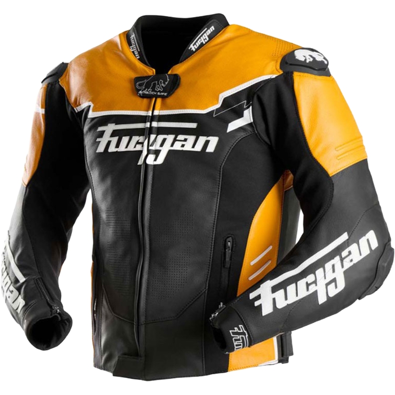 Kurtka motocyklowa skórzana Furygan Signature 55 czarno-żółta