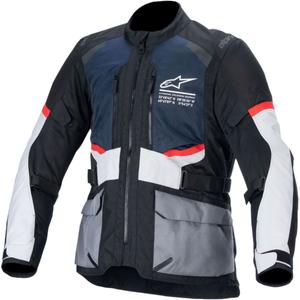 Kurtka motocyklowa Alpinestars Andes Drystar ciemnoniebiesko-czarno-jasnoszara