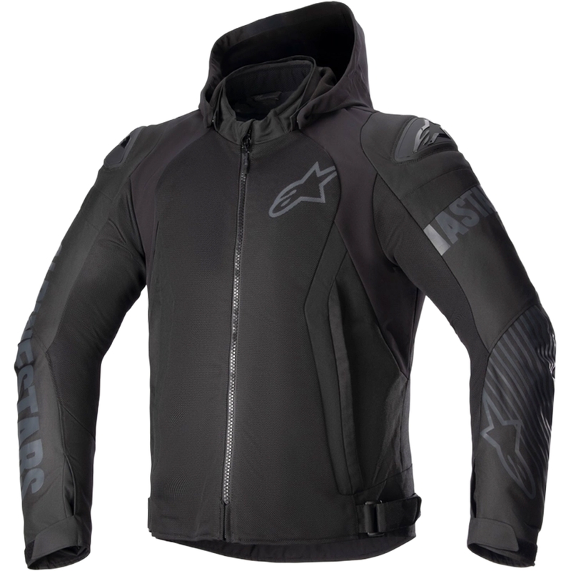 Alpinestars Zaca Air Wodoodporna kurtka motocyklowa czarno-czarna
