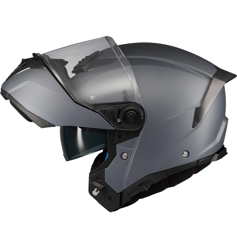 Kask motocyklowy typu flip-up MT Atom 2 SV Pure A2 matowy szary