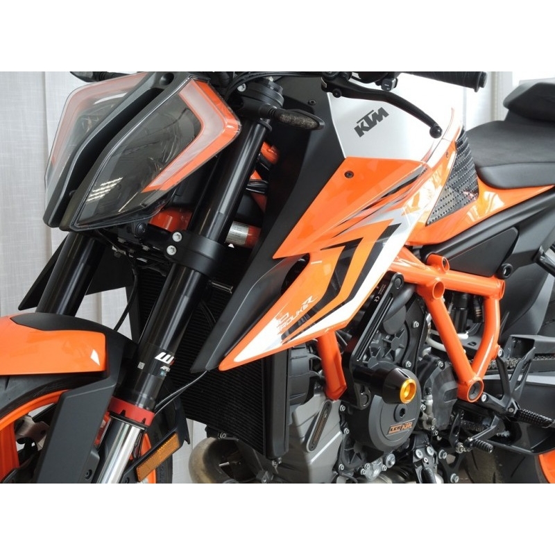 Crash protectors RDMOTO black with green caps