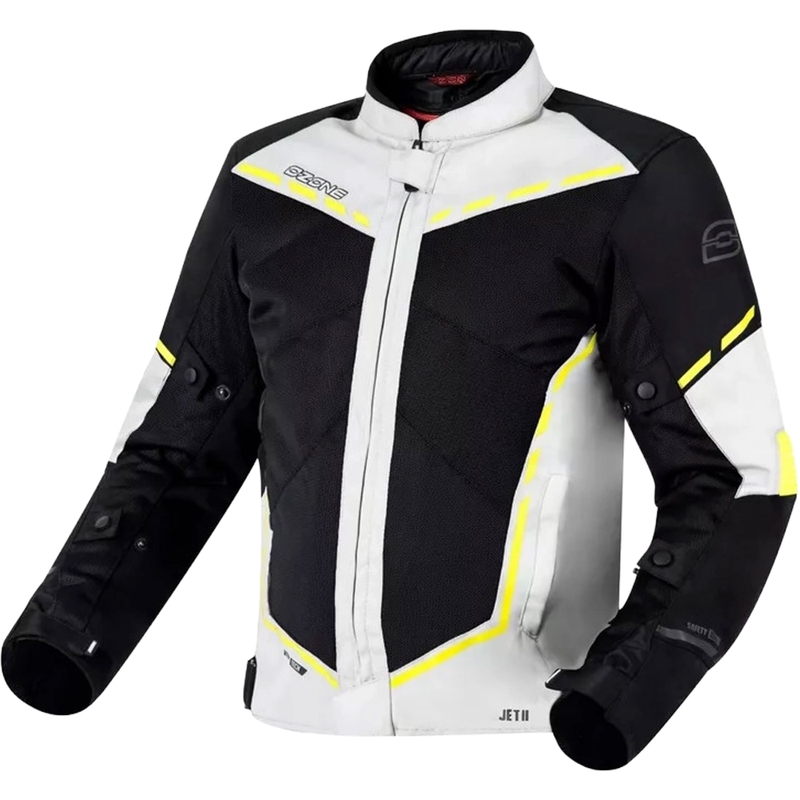 Kurtka motocyklowa Ozone Jet II szaro-czarno-fluo żółta wyprzedaż