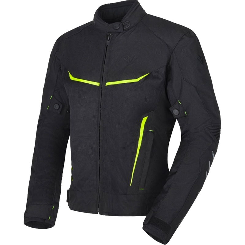 Damska kurtka motocyklowa RSA Runway w kolorze czarno-fluo żółtym