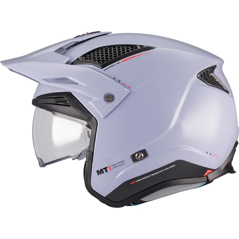 Kask motocyklowy otwarty MT District SV S Soul C17 szaro-czarny